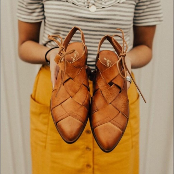 Free People Shoes - Honey Free People Destino Woven Flats-size 39